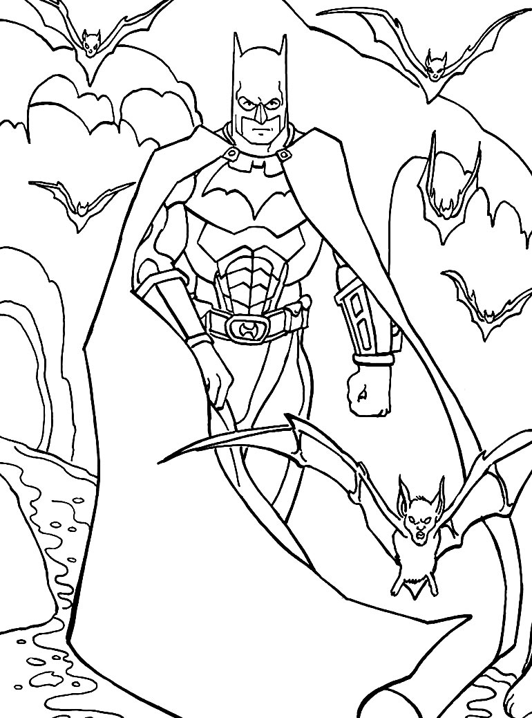 Imagem do Batman para pintar