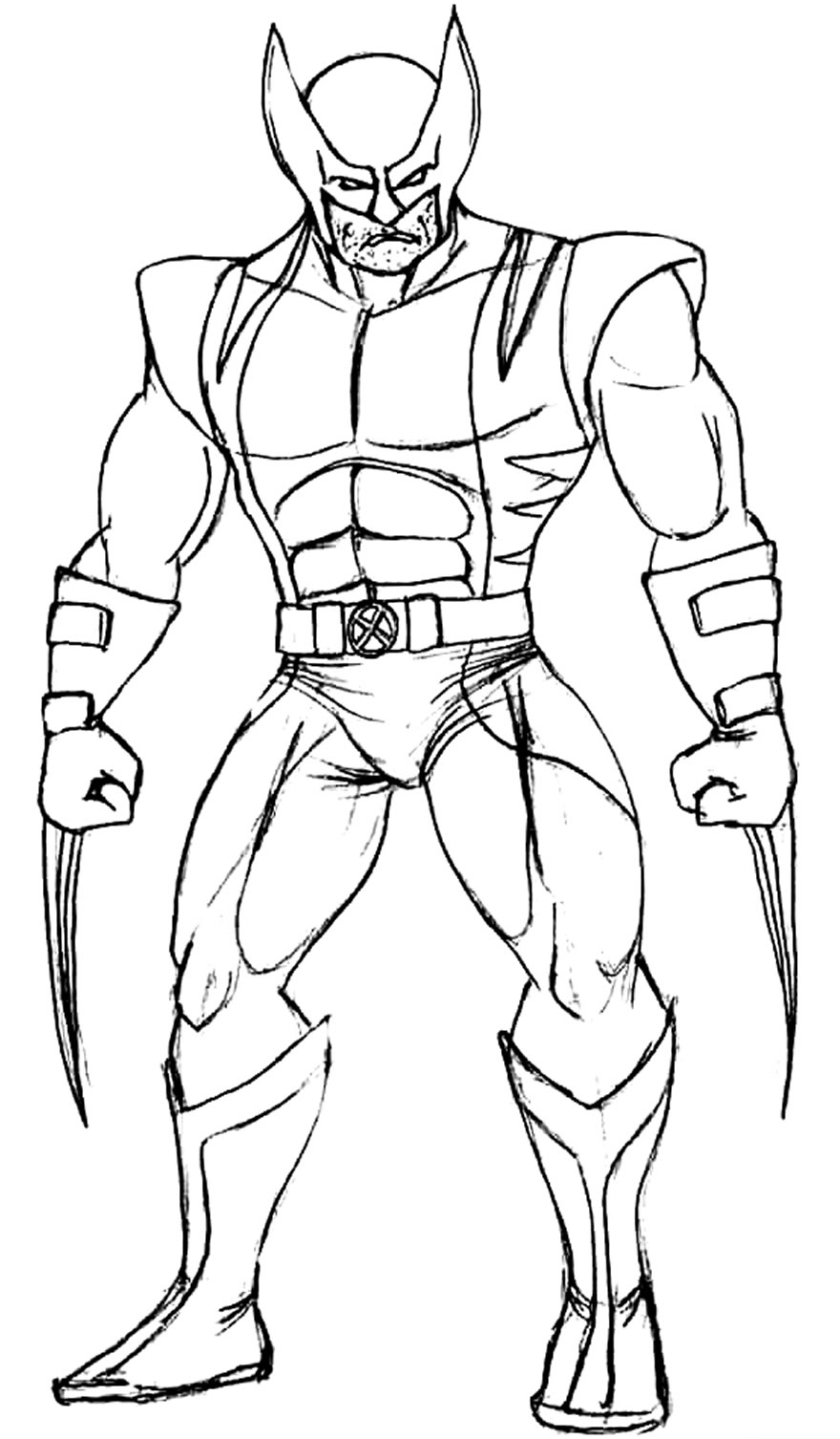 Desenho do Wolverine para colorir