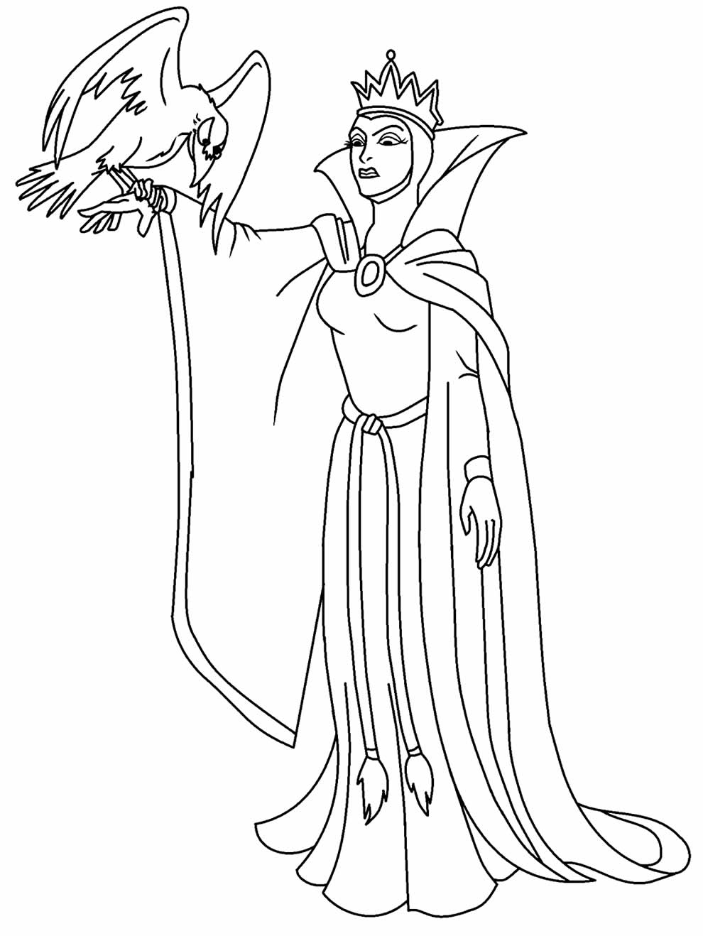 Desenho da Bruxa da Branca de Neve