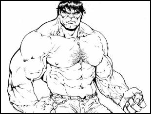 Desenhos de Hulk para colorir