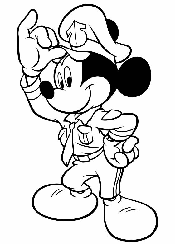 Desenho de Mickey para colorir e imprimir