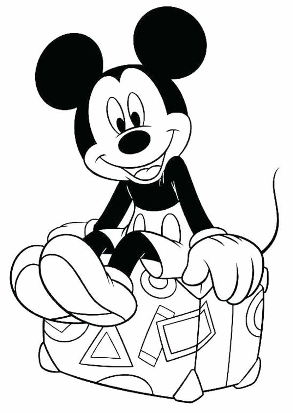 Molde de Mickey para colorir