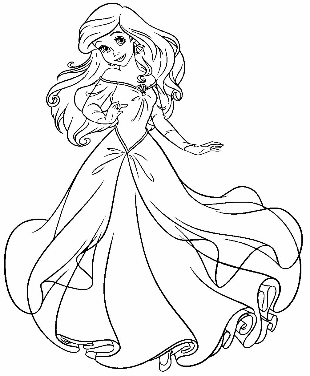 Desenho da Princesa Ariel