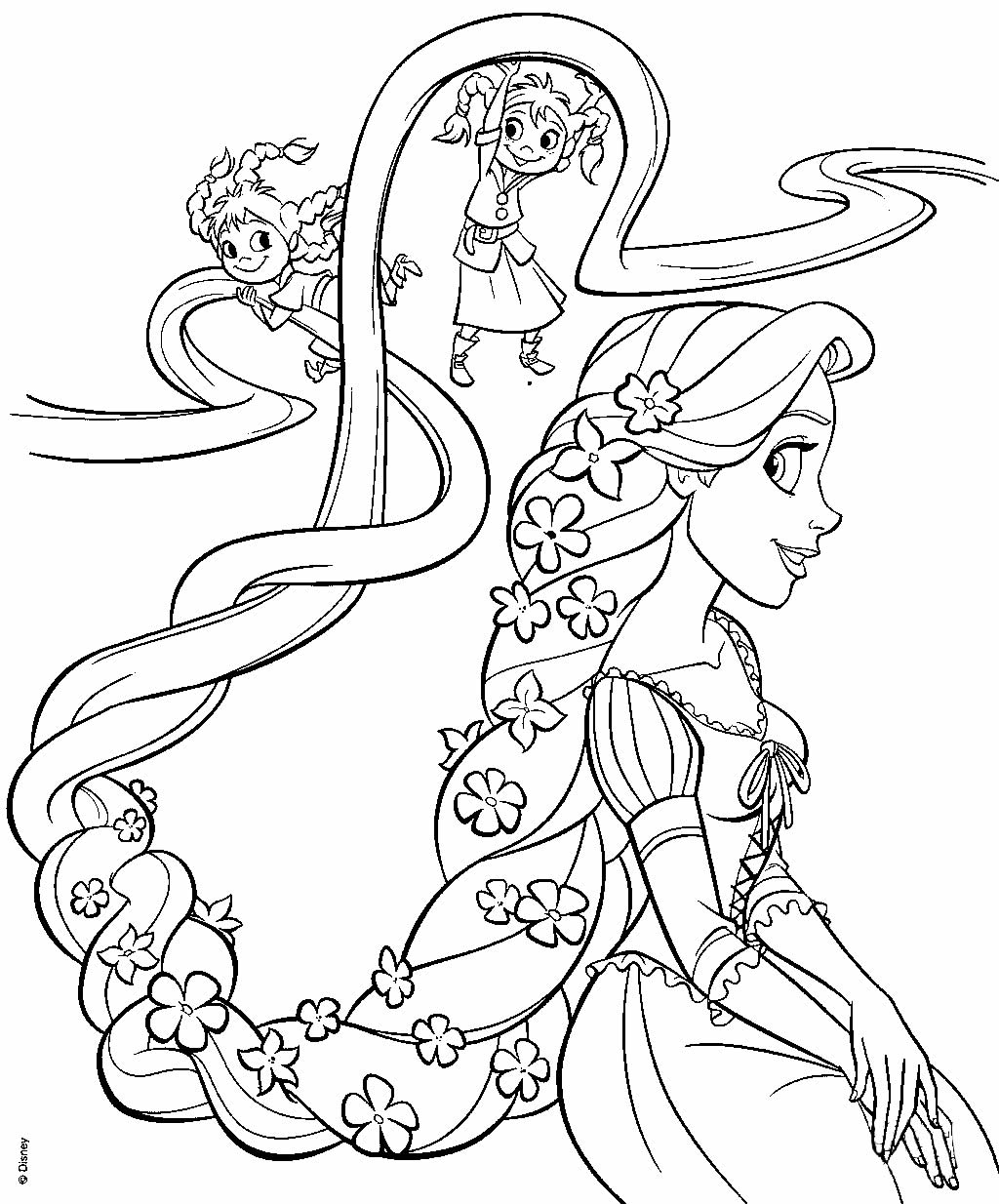 Lindos desenhos para colorir da Rapunzel