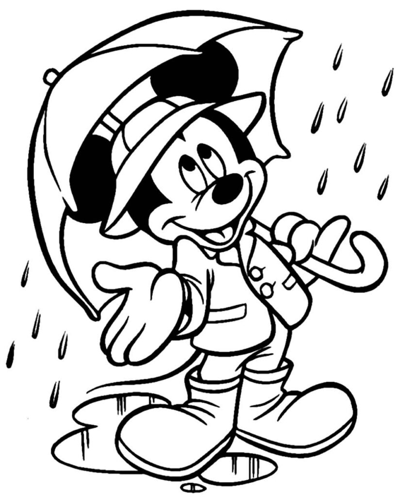 Desenho do Mickey para colorir