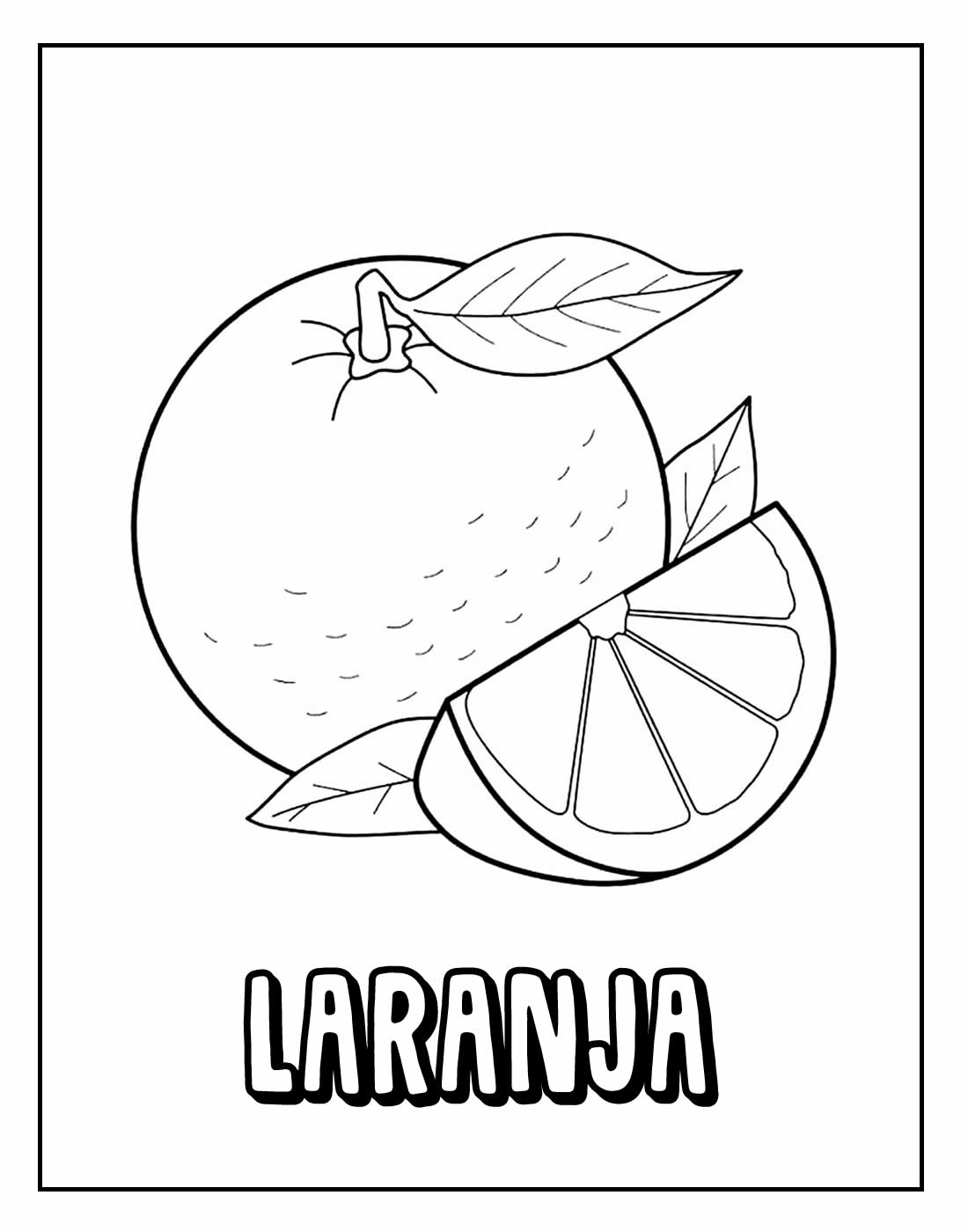 Desenho de Fruta com Nome