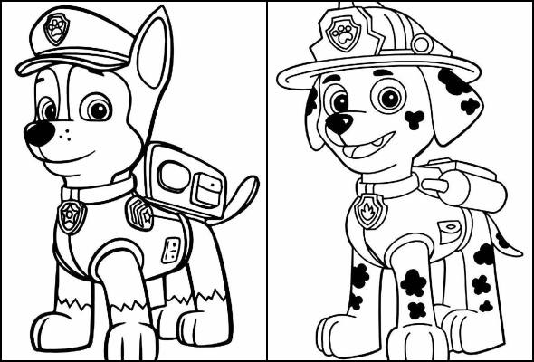 50+ Desenhos de Patrulha Canina para colorir - Pop Lembrancinhas