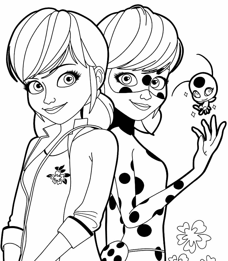 Desenhos da Ladybug para Imprimir e Colorir