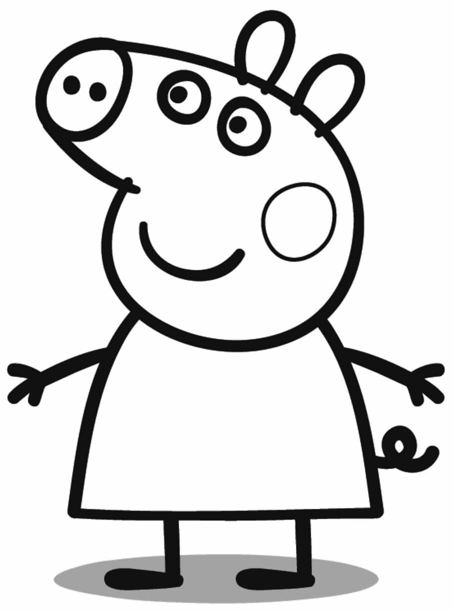 Como desenhar linda Peppa Pig 