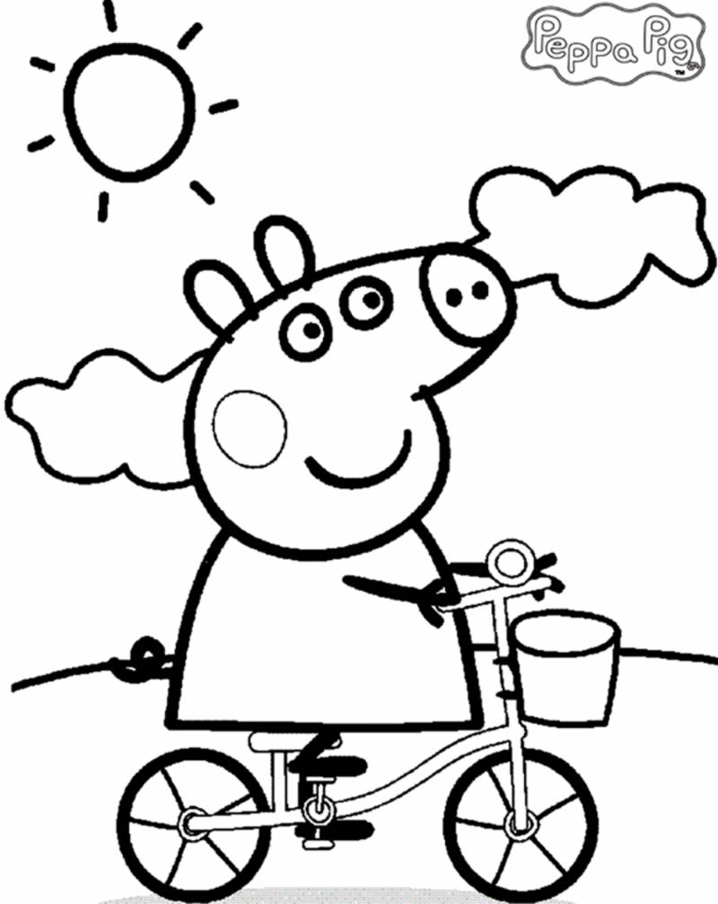 Desenho da Peppa Pig para pintar
