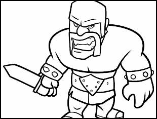 Desenhos de Clash of Clans para colorir