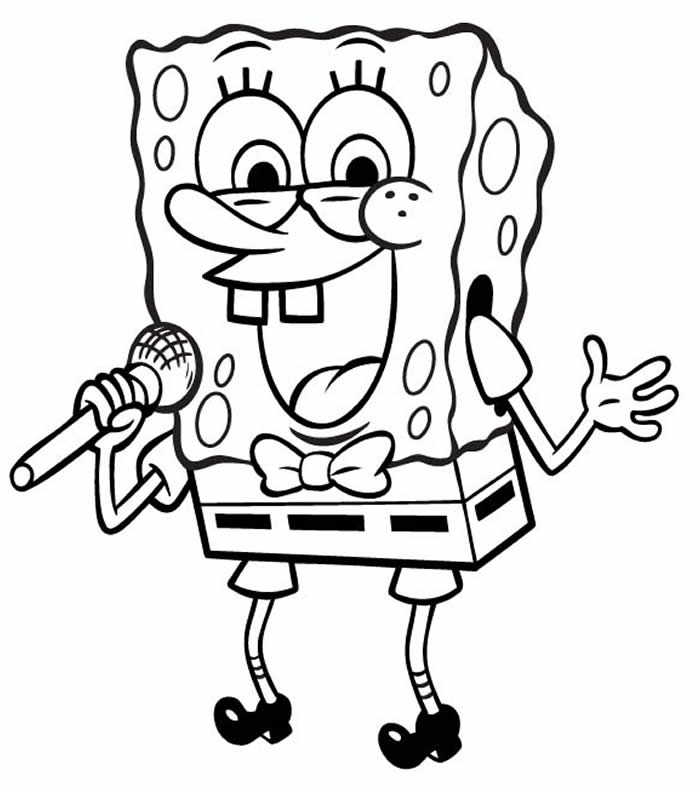 Desenho livre do SpongeBob para imprimir e colorir - Bob Esponja - Just  Color Crianças : Páginas para colorir para crianças