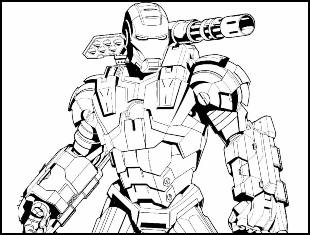 Desenhos de Homem de Ferro para colorir