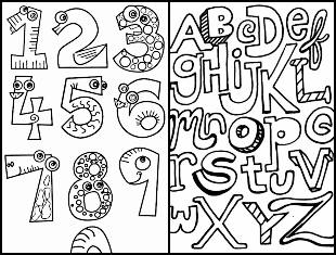 Desenhos educativos para pintar e colorir