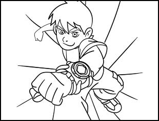 Desenhos de Ben 10 para colorir