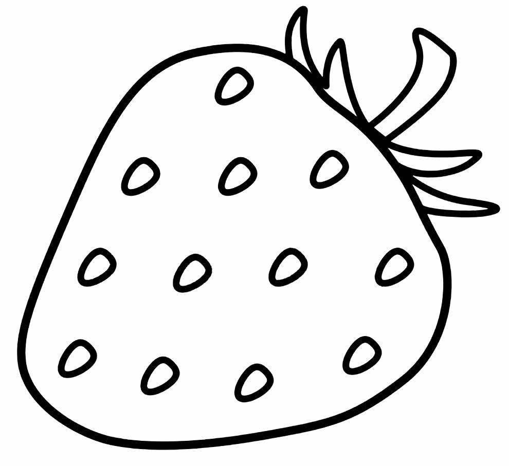 Desenho de Padrão de frutas para colorir