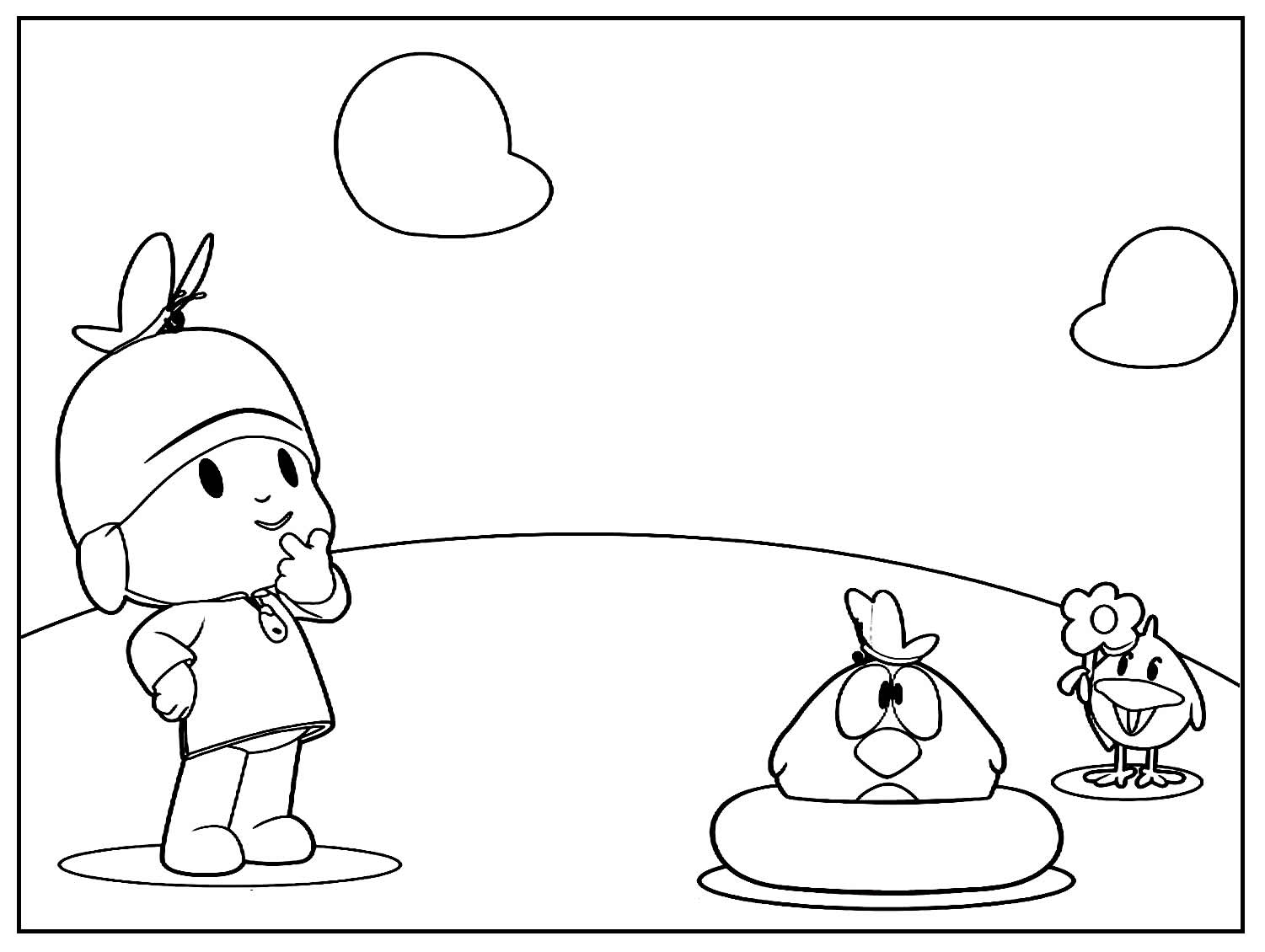 30+ Desenhos de Pocoyo para colorir - Pop Lembrancinhas