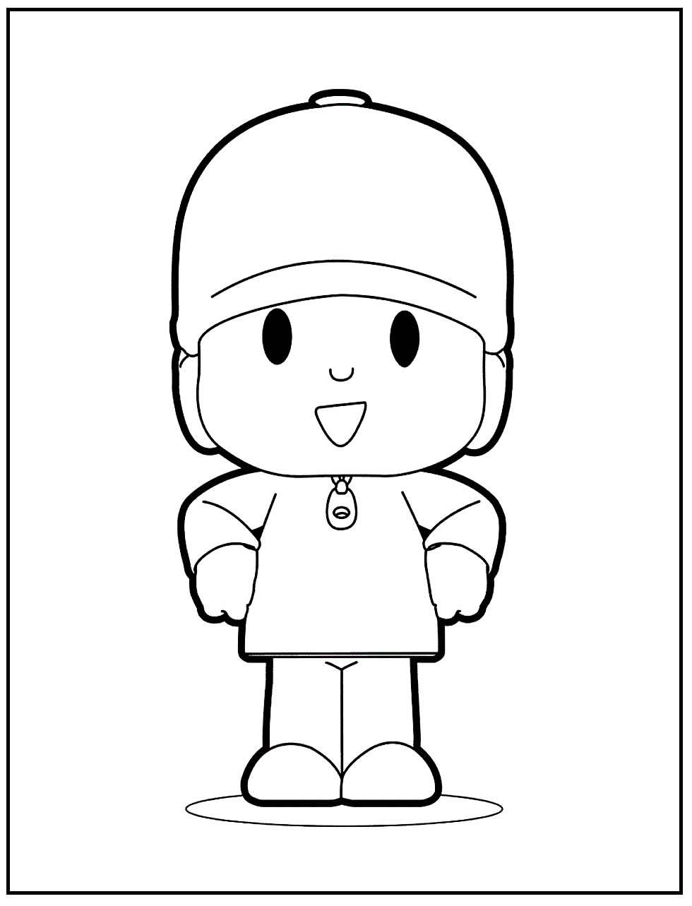 Desenho de Pocoyo para colorir