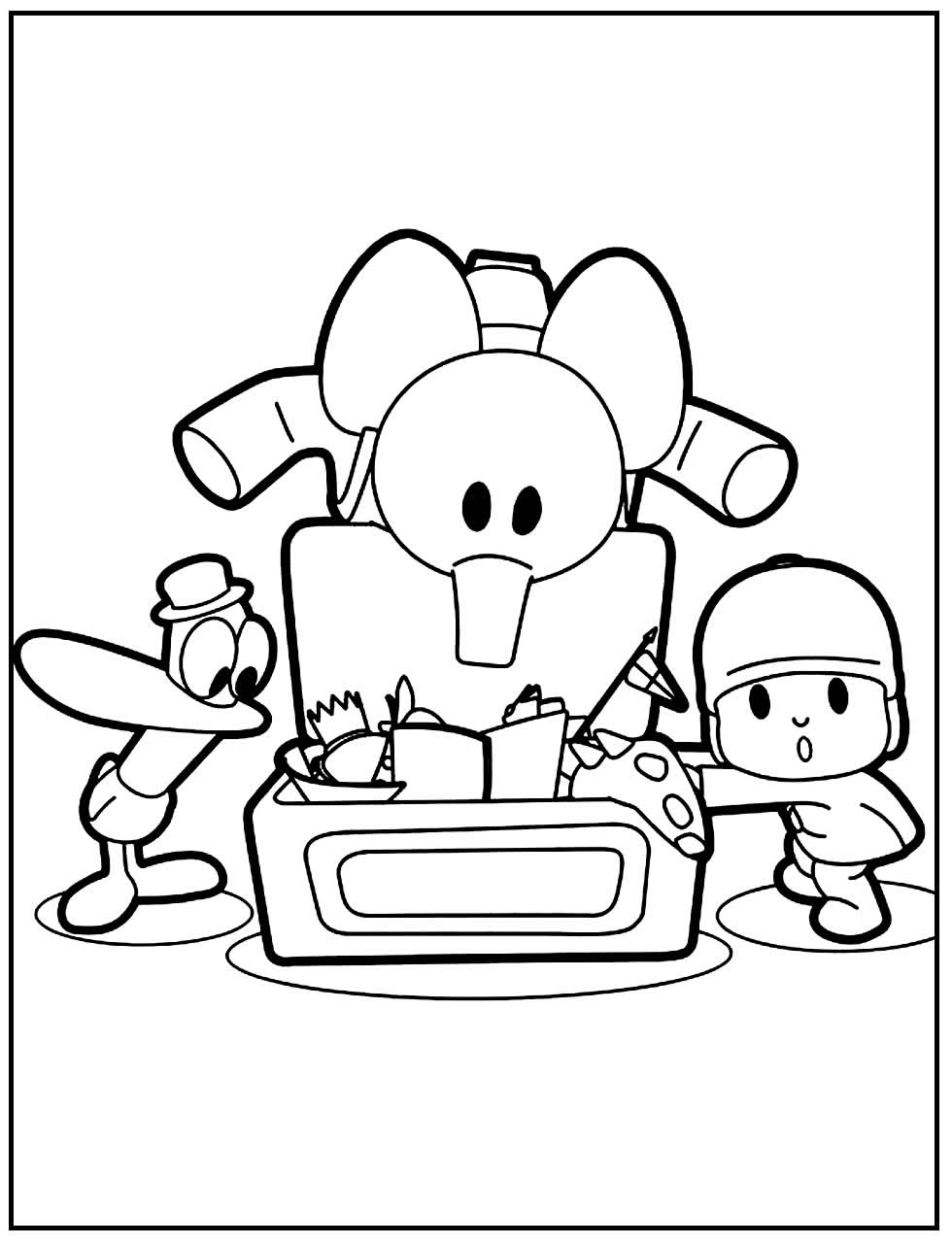 Desenho de Pocoyo para colorir