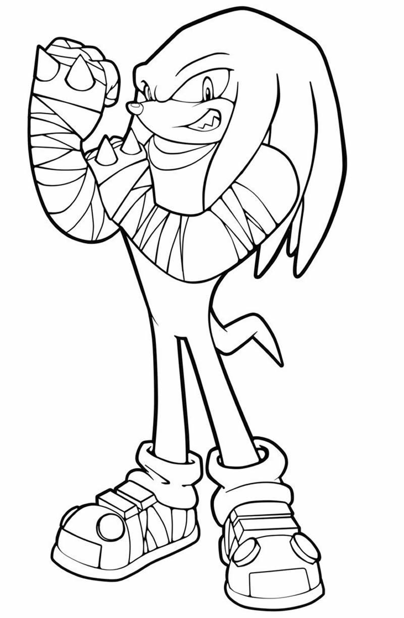 Desenho de Sonic e sua força para colorir - Tudodesenhos