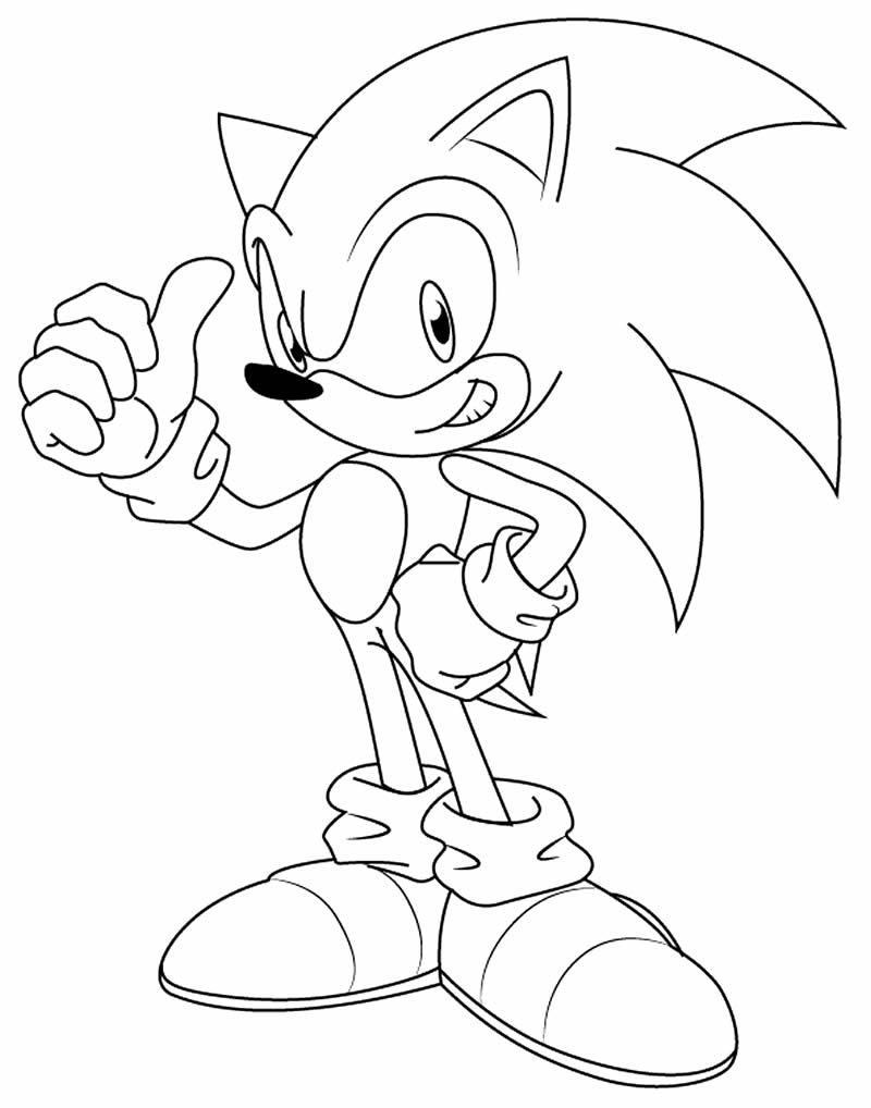 50 Desenhos Para Pintar E Colorir Sonic - Folha A4 Inteira! 1 Por Folha! -  #0142