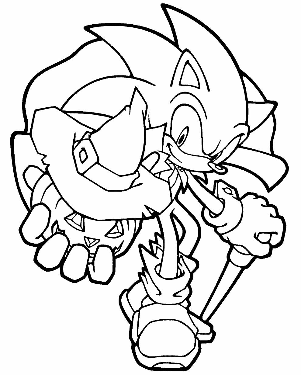 Imagem do Sonic para pintar