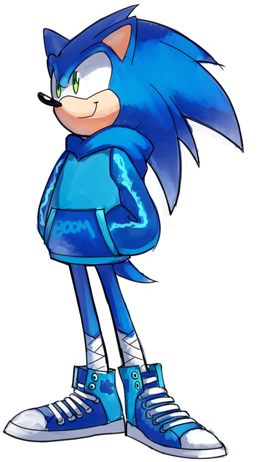Desenho Colorido de Sonic