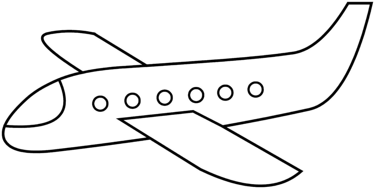 Desenho De Avião Para Colorir   Moldes E Imagens Para Imprimir