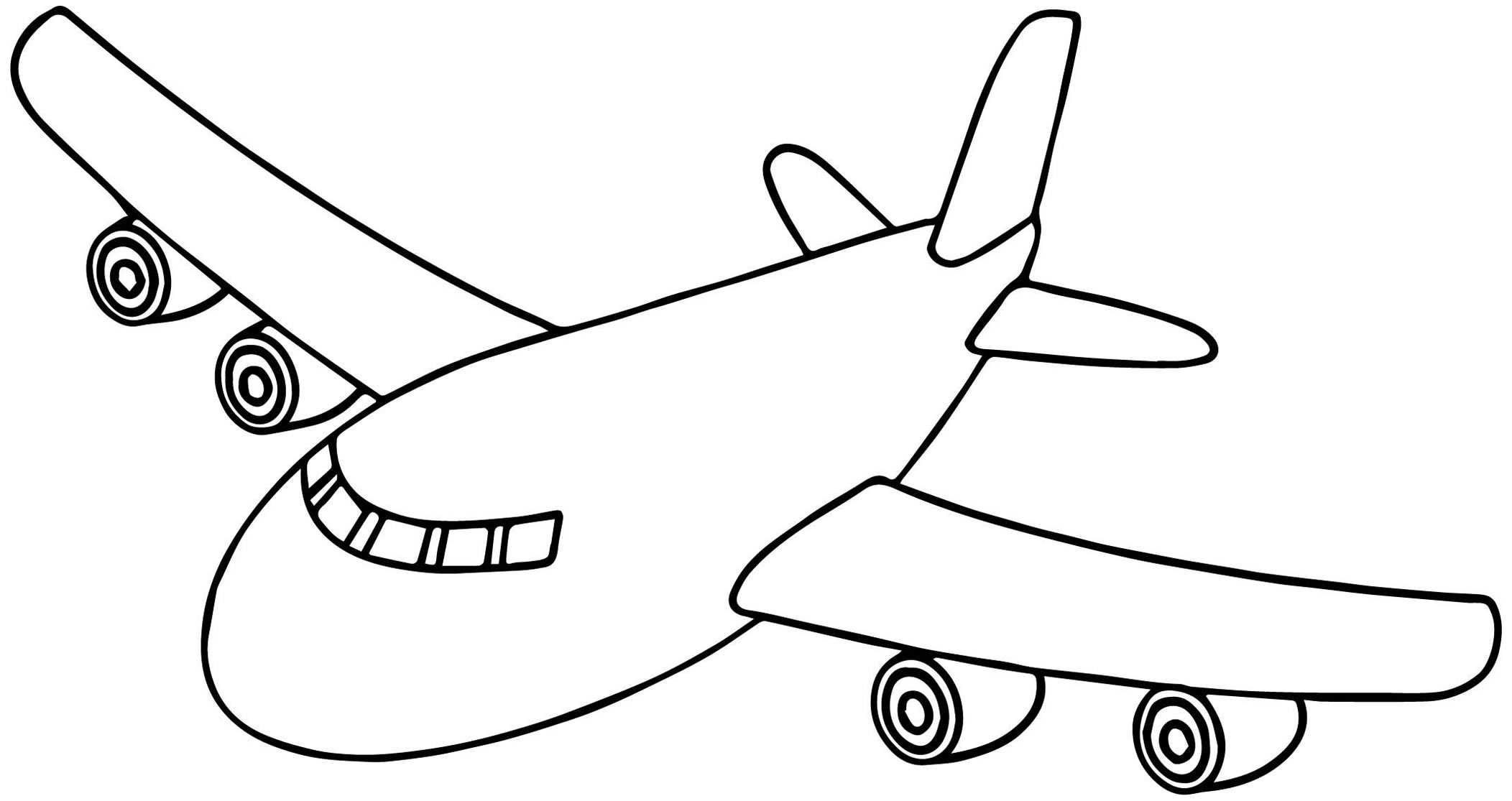 Desenhos para colorir de avião