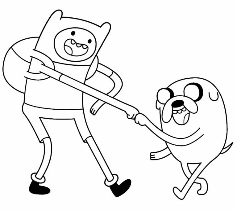 20 desenhos de Hora de Aventura para colorir - Pop Lembrancinhas