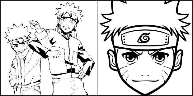 Desenhos de Naruto para imprimir e colorir