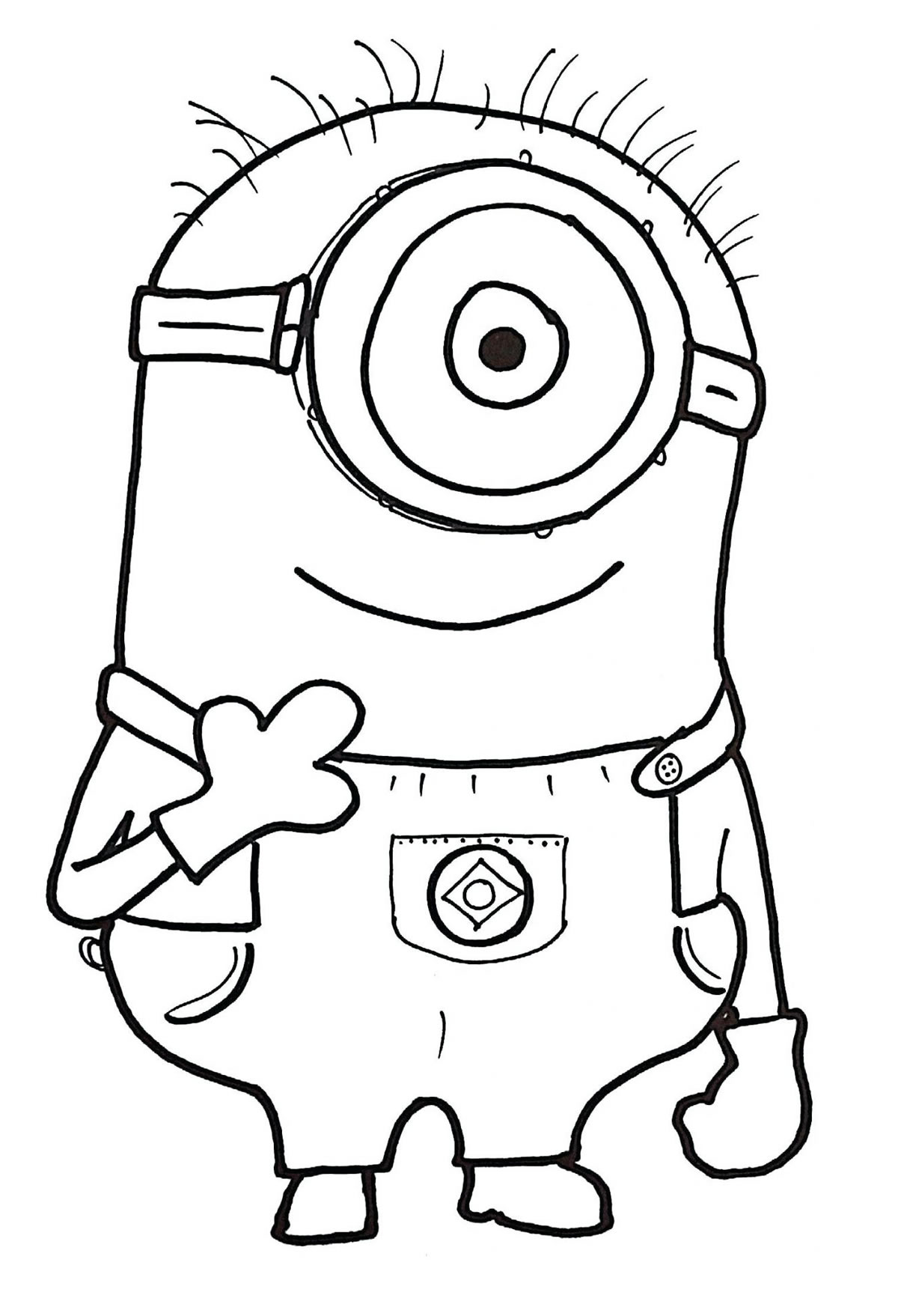 Desenhos dos Minions para colorir - Bora Colorir