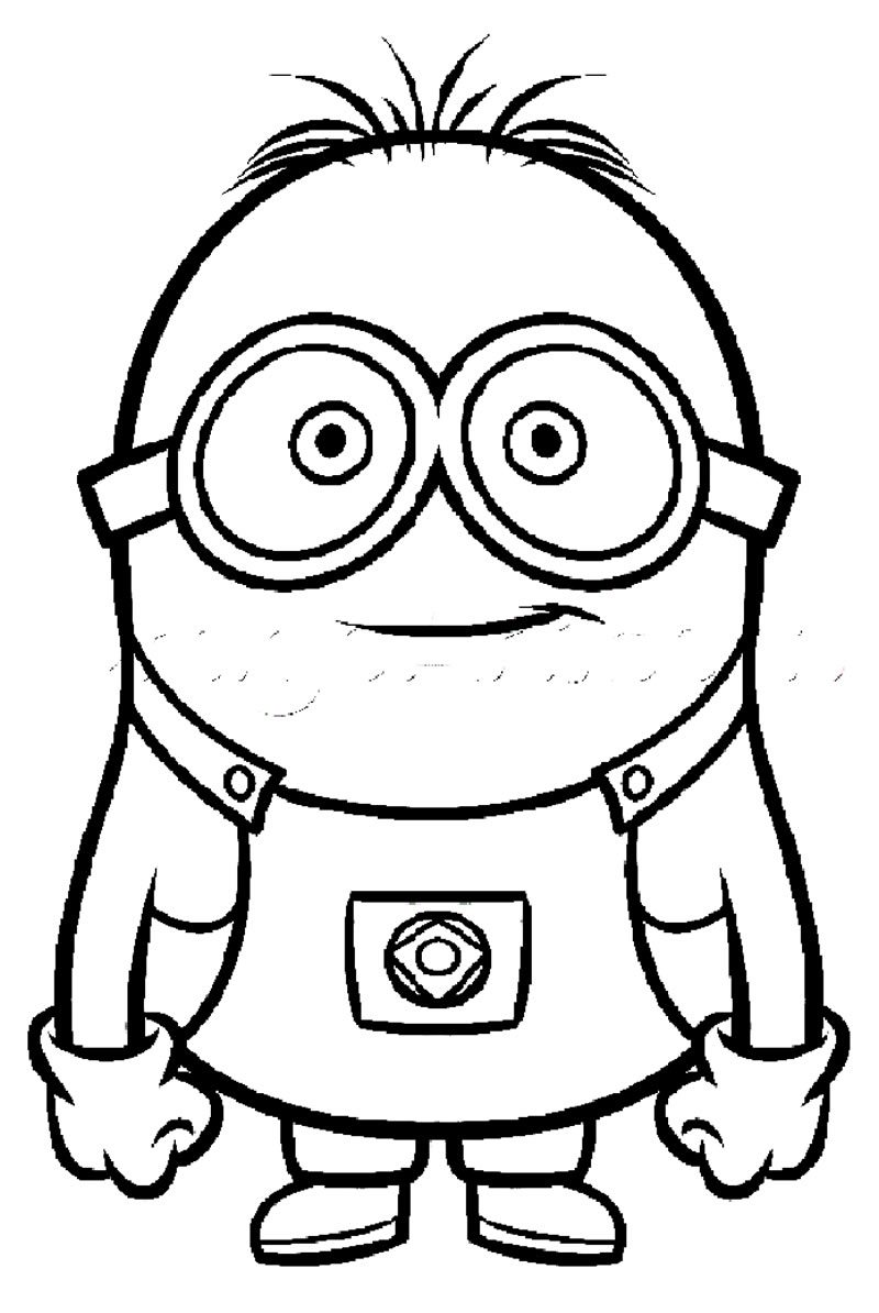 Desenho livre dos Minions para imprimir e colorir - Minions - Just