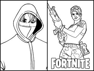 Desenhos de Fortnite para imprimir e colorir