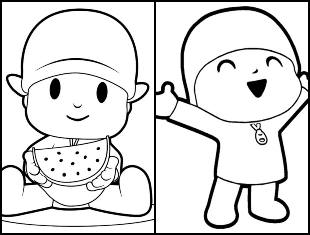 Desenhos de Pocoyo para colorir