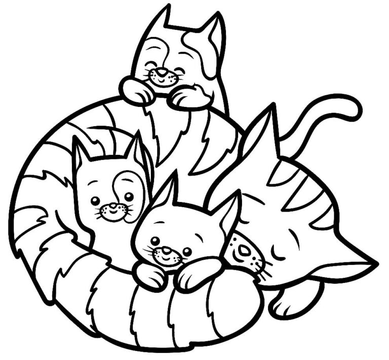 50+ Desenhos de Gatinho para colorir Pop Lembrancinhas