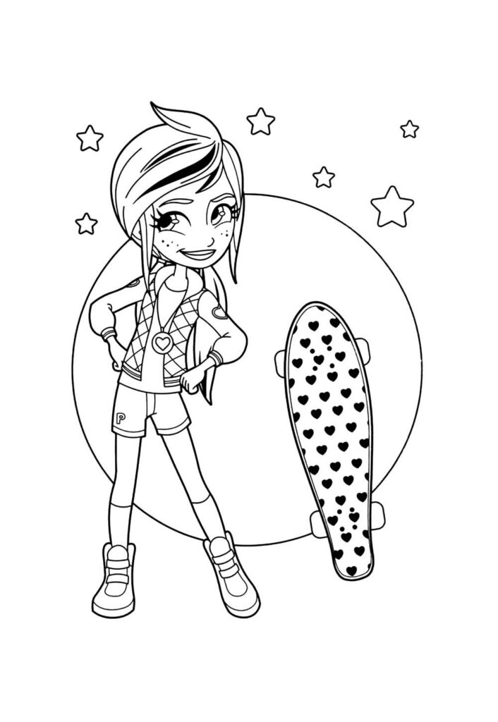 Desenho de Polly Pocket para colorir