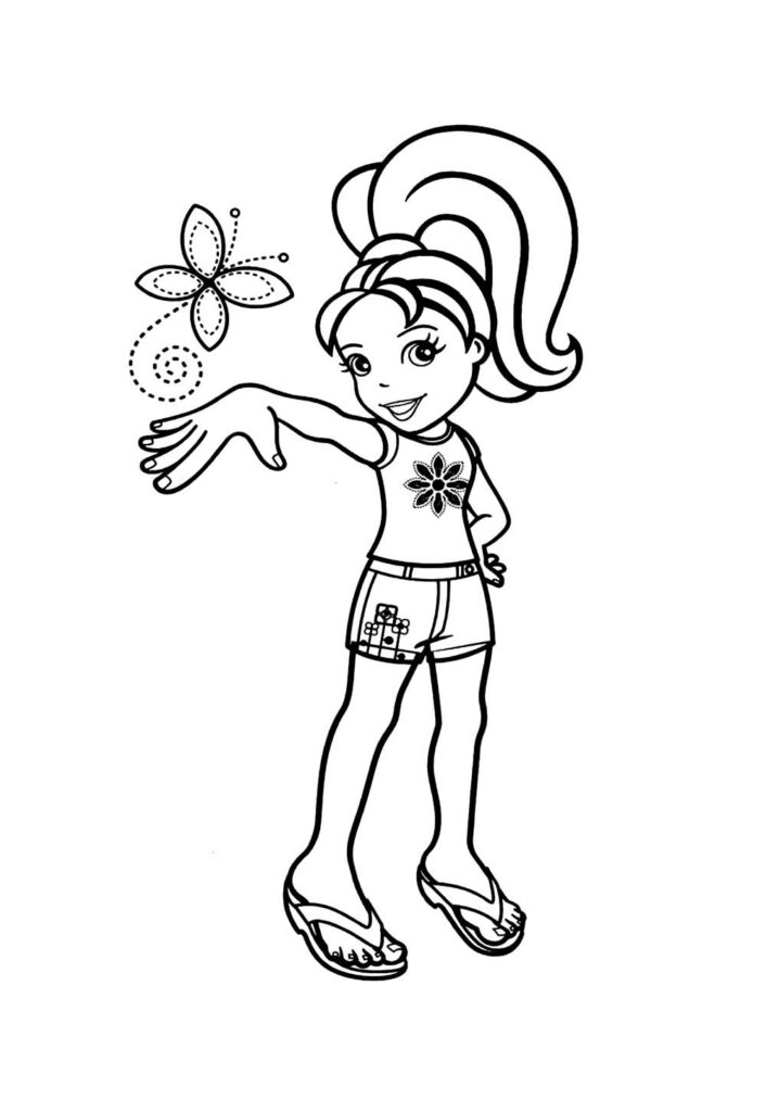 Desenho de Polly Pocket para colorir