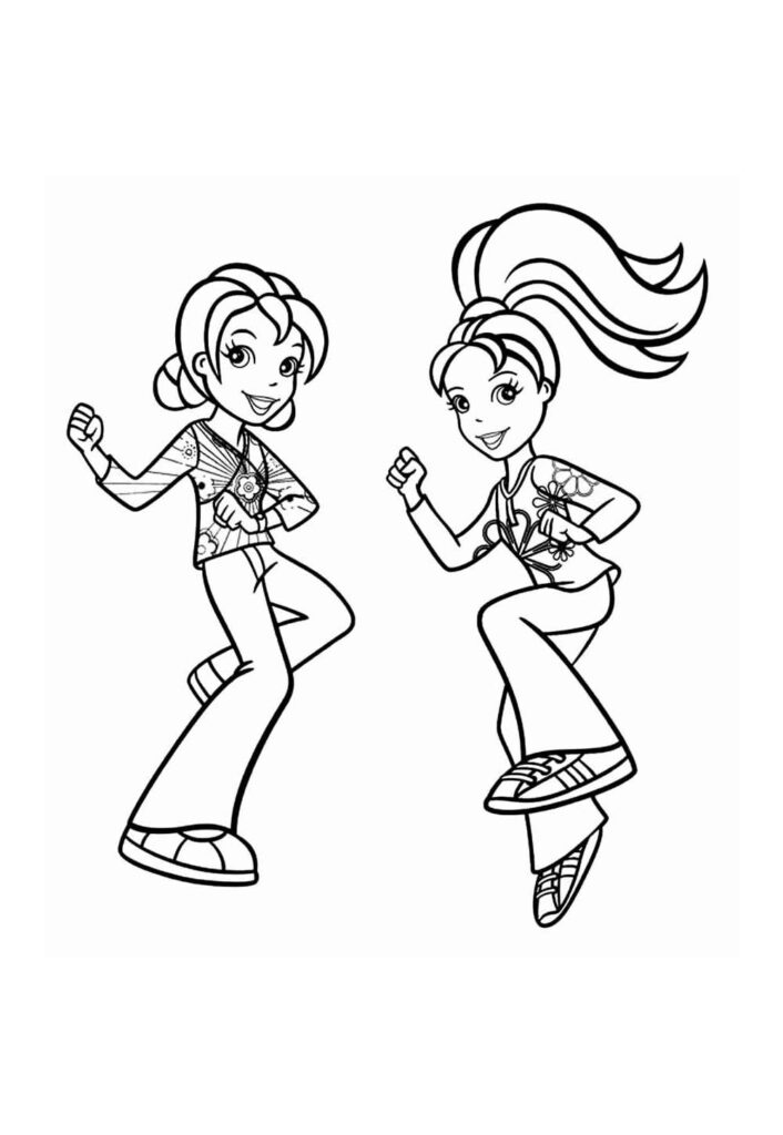 Desenho de Polly Pocket para colorir e pintar
