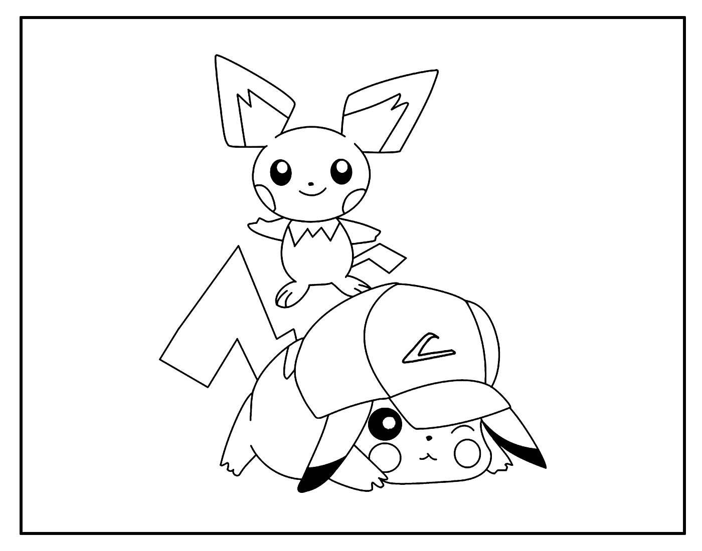 Desenho Lindo de Pikachu