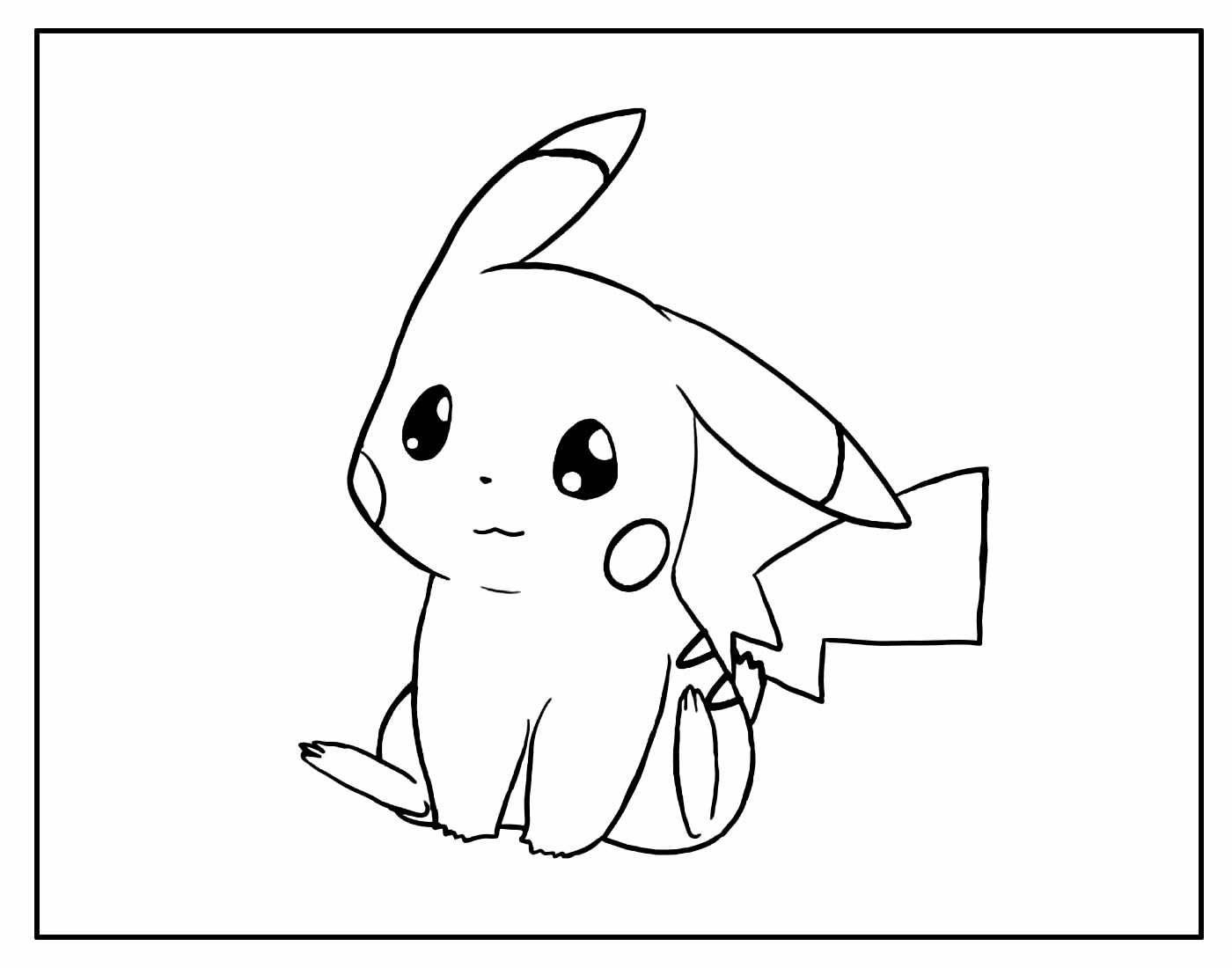 Pikachu para pintar