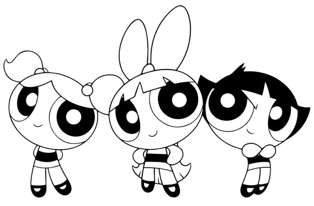 Desenhos das Meninas Super Poderosas para colorir - Pop Lembrancinhas