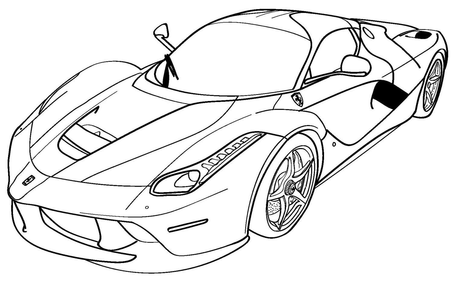 Desenho de carro para colorir