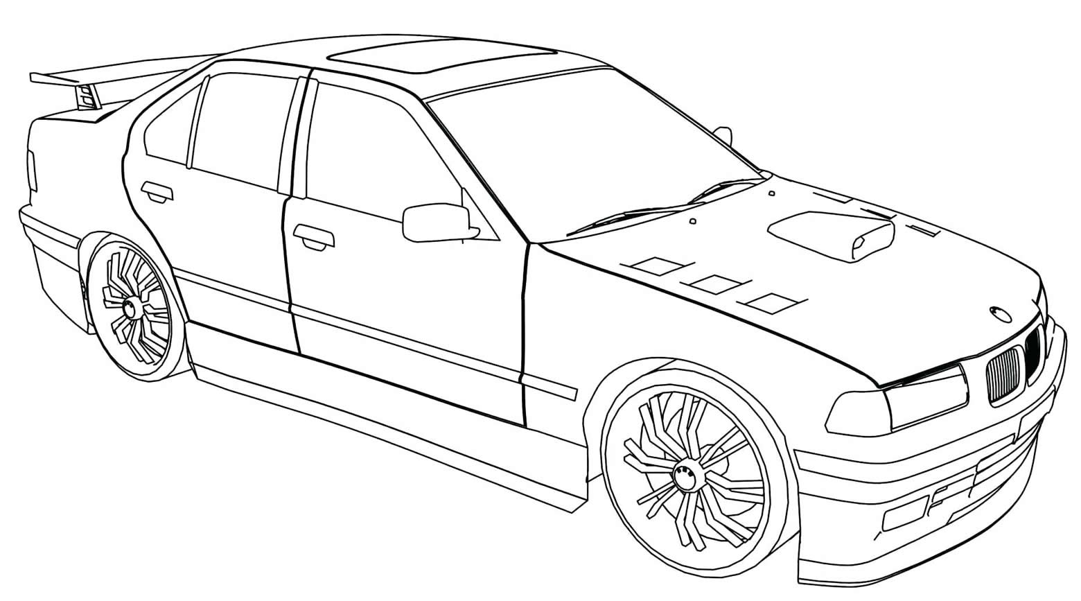 Desenho De Carros Rebaixados Para Colorir