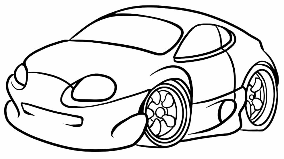Desenho de carro para colorir