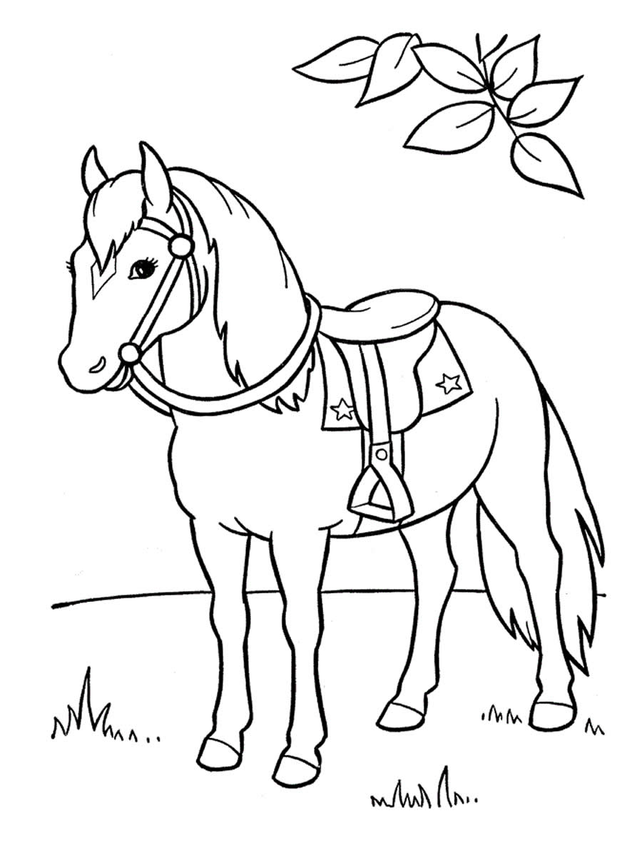Desenho de cavalo para colorir