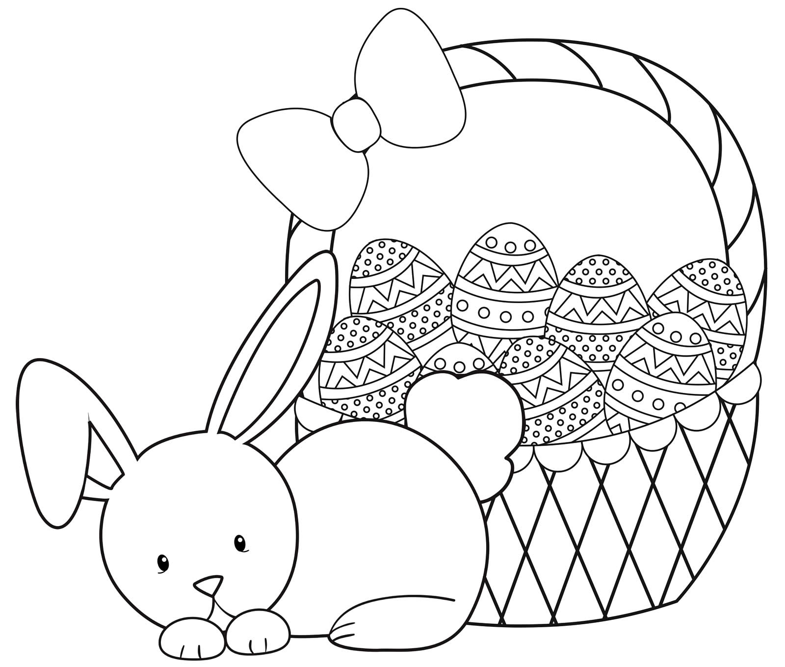 Desenho de Coelhinho da Páscoa para Colorir - Colorir.com