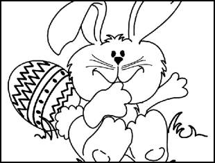 Desenhos de Coelhinho da Páscoa para colorir