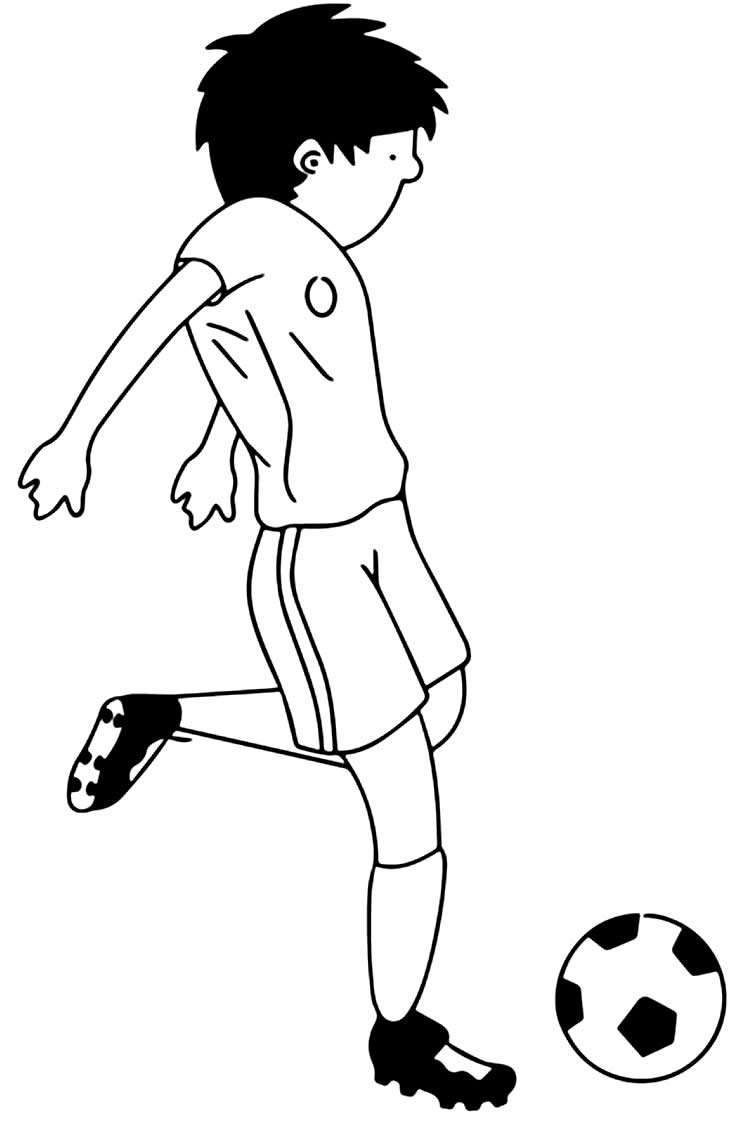 Desenho de jogador de futebol