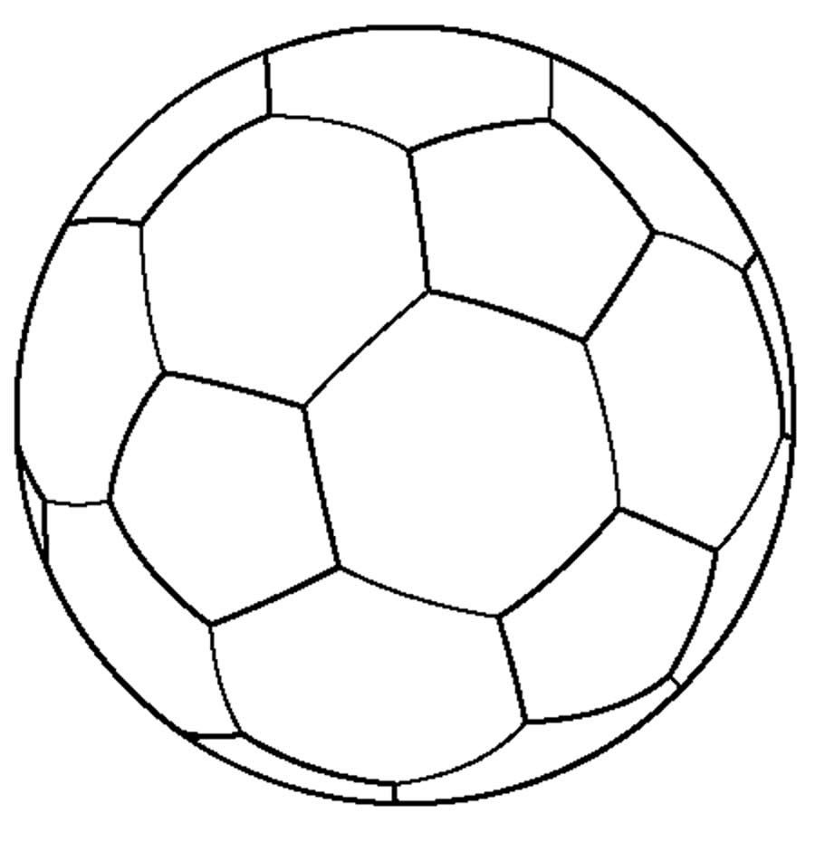 Bola de futebol para colorir